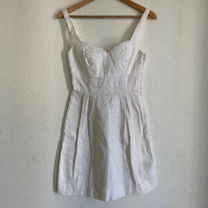 Y2K Linen Sweetheart dress